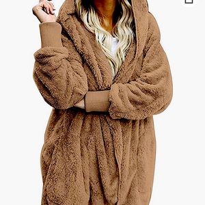 Hooded fleece jacket